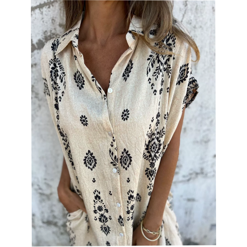 Rosa | Vestido de manga corta