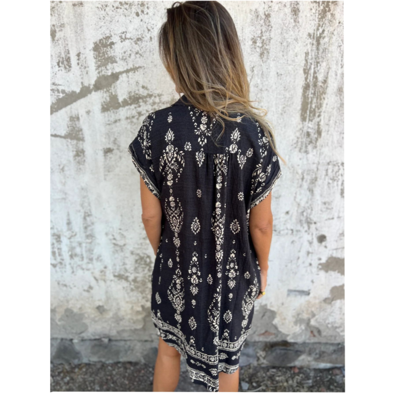 Rosa | Vestido de manga corta