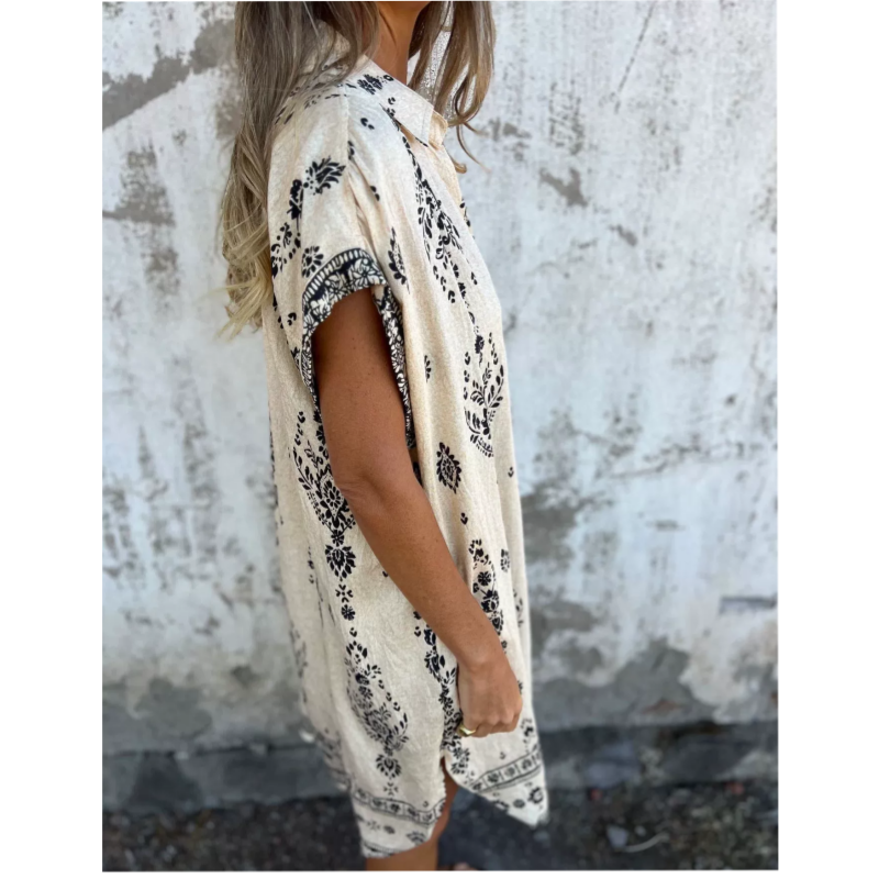 Rosa | Vestido de manga corta