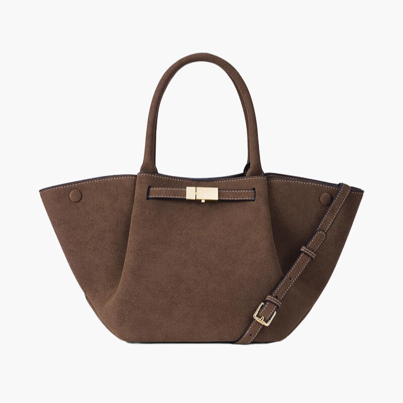 Elegante bolso de ante